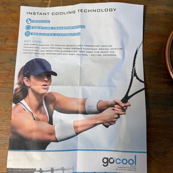 gocool Cooling Hat and Wristband Set OS Adjustable Sports Tennis Pickleball SPF - Picture 10 of 12